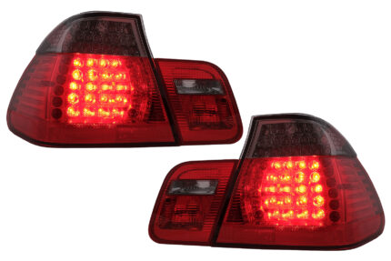 LED Taillights suitable for BMW 3 Series E46 Limousine 4D (09.2001-03.2005) Red Smoke