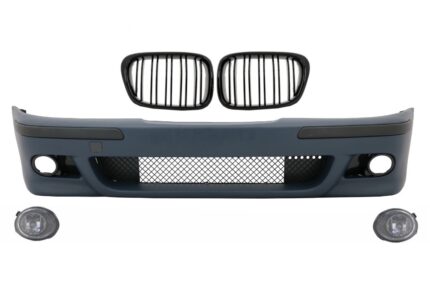 Front Bumper suitable for BMW 5 Series E39 (1995-2003) with Fog Lights and Central Kidney Grilles Double Stripe M5 Look