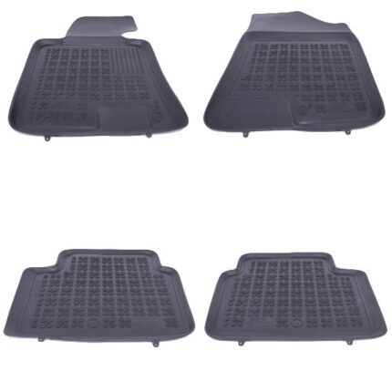 Floor mat Rubber Black HYUNDAI i30 II Hatchback Wagon 2012+, suitable for KIA Cee'd II Hatchback Wagon 2012-2018, ProCee'd 2013-2018