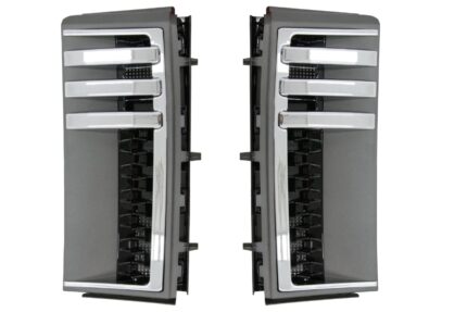 Side Vents Grilles suitable for Land Range Rover Vogue III L322 (2002-2012) Gray Piano Black Edition New Autobiography Design