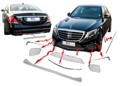 Body Kit Package Ornaments Chrome Moldings suitable for Mercedes S-Class W222 (2013-up) S65 Design