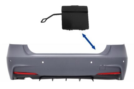 Tow Hook Cover Rear Bumper suitable for BMW 3 Series F30 (2011-up) M-Performance M-Tech Design