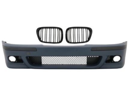 Front Bumper suitable for BMW 5 Series E39 (1995-2003) M5 Look with Central Grille Double Stripe Piano Black