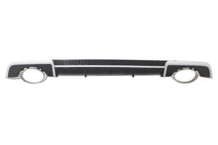 Rear Bumper Valance Diffuser with Exhaust Muffler Tips suitable for Audi A3 8V Sedan Cabrio (2012-2015) RS3 Design
