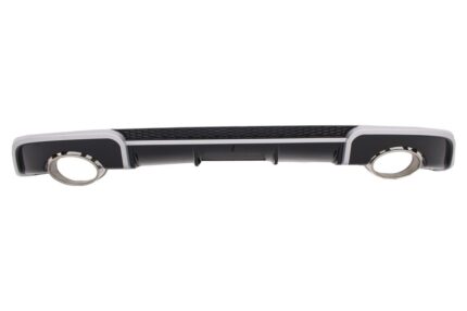 Rear Bumper Valance Diffuser with Exhaust Tips suitable for Audi A3 8V Hatchback Sportback (2012-2015) RS3 Design