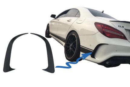 Rear Bumper Splitters Fins Side Vent Canards suitable for Mercedes CLA W117 C117 X117 (2013-2018) CLA45 Design
