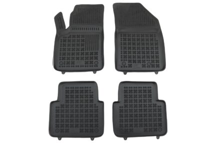 Floor mat Rubber Black suitable for OPEL CROSSLAND X (2017+)