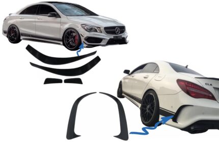 Bumper Splitters Fins Aero Side Vent Canards suitable for Mercedes CLA W117 C117 X117 (2013-2016) CLA45 Design