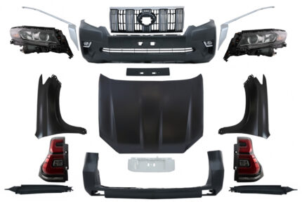 Facelift Conversion Body Kit suitable for Toyota Land Cruiser Prado FJ150 Retrofit Assembly (2010-up) to (2018-up) Model