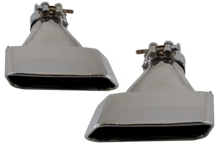 Exhaust Muffler Tips suitable for BMW 5 Series Sedan Touring F10 F11 F18 550i V8 LCI Square Design