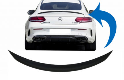 Trunk Boot Spoiler suitable for Mercedes C-Class Coupe C205 (2014-up) Matte Black