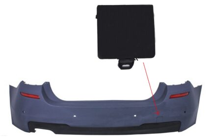 Tow Hook Cover Rear Bumper suitable for BMW 5 Series F10 (2011-up) M-tech Design