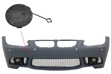 Tow Hook Cover Front bumper suitable for BMW 3 series E90 E91 (2004-2011) E92 E93 M3 (2006-2009) M3 Design