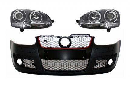 Front Bumper suitable for VW Golf V 5 MK5 (2003-2007) GTI Design with Xenon Look Headlights