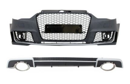Body Kit with Diffuser and Exhaust Tips suitable for Audi A3 8V Sedan Cabrio (2012-2015) RS3 Design