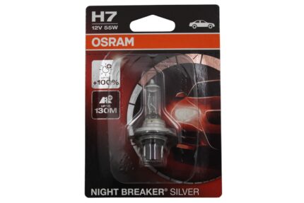 OSRAM Halogen Headlamp Bulb NIGHT BREAKER SILVER 64210NBS-01B H7 12V 55W Blister (1 unit)