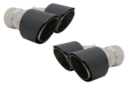 Carbon Fiber Exhaust Muffler Tips suitable for Land Rover Range Rover and SUVs Matte Finish Look Inlet 8 cm