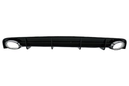 Rear Bumper Valance Diffuser and Exhaust Tips suitable for Audi A6 4G Facelift (2015-2018) RS6 Design only S-Line Bumper