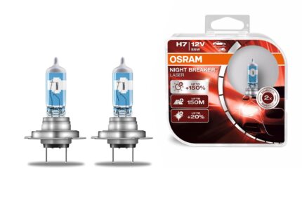 OSRAM NIGHT BREAKER LASER H7 Auto-Moto Halogen Headlamp 64210NL-HCB 12V Duobox 55W (2 Pieces)