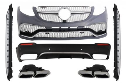 Complete Body Kit suitable for Mercedes GLC SUV X253 (2015-07.2019) GLC63 Design with Running Boards