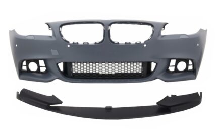 Front Bumper with Spoiler Lip suitable for BMW 5 Series F10 F11 LCI (2015-2017) M-Performance Sport Design Without Fog Lamps