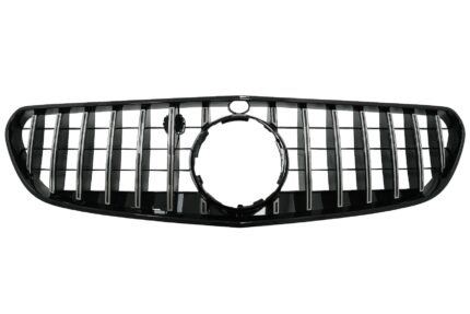 Central Grille suitable for Mercedes S-class Coupe C217 Facelift (2018-up) Cabrio A217 Facelift (2018-up) GT-R Panamericana Design Chrome