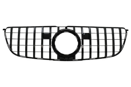 Central Grille suitable for Mercedes GLS X166 Facelift (2016-2018) GTR Design Black