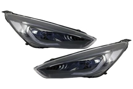Headlights LED DRL suitable for FORD Focus III Mk3 RHD (2015-2017) Bi-Xenon Design Dynamic Flowing Turn Signals Demon Look