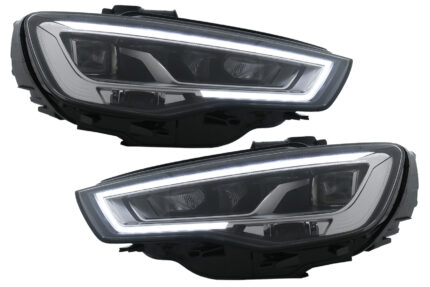 Full LED Headlights suitable for Audi A3 8V Pre-Facelift (2013-2016) Upgrade for Halogen with Sequential Dynamic Turning Lights LHD