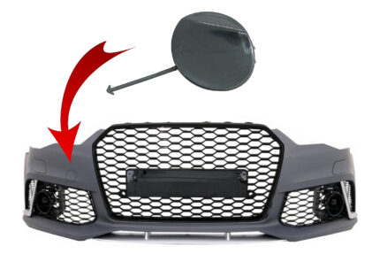 Tow Hook Cover Front Bumper suitable for Audi A6 C7 4G Facelift (2011-2018) RS6 Design