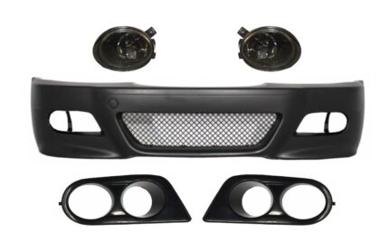 Front Bumper with Fog Lights and Air Duct Covers suitable for BMW 3 Series Coupe Cabrio Sedan Estate E46 (1998-2004) M3 Design