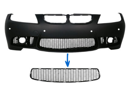 Front Bumper Middle Lower Grille suitable for BMW 3 series E90 E91 Pre-LCI (2004-2008) E92 E93 Pre-LCI (2006-2009) M3 Design