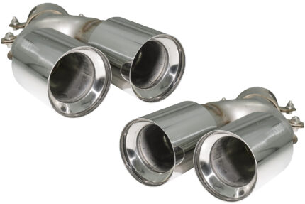 Exhaust Muffler Tips suitable for BMW 5 Series G30 G31 G38 6 Series G32 (2016-2020) M5 Design Chrome