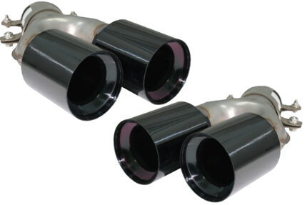 Exhaust Muffler Tips suitable for BMW 5 Series G30 G31 G38 (2016-2020) 6 Series G32 (2016-2020) M5 Design Black