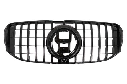 Front Grille suitable for Mercedes GLS SUV X167 (2019-2023) GT-R Panamericana Design Black