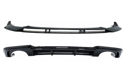 Rear Bumper Valance Diffuser with Spoiler Lip suitable for Audi A3 8V Facelift (2017-2019) Sedan Cabrio RS3 Design only S-line Bumper Piano Black
