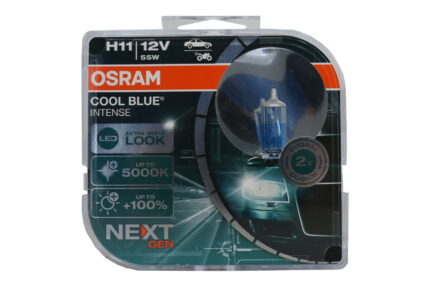 OSRAM COOL BLUE INTENSE NEXT GEN H11 Auto-Moto Halogen Headlamp 64211CBN-HCB 12V Hard cover box (2 Units)