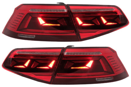 LED Taillights suitable for VW Passat B8 3G (2015-2019) Limousine Sequential Dynamic Turning Lights B8.5 Design