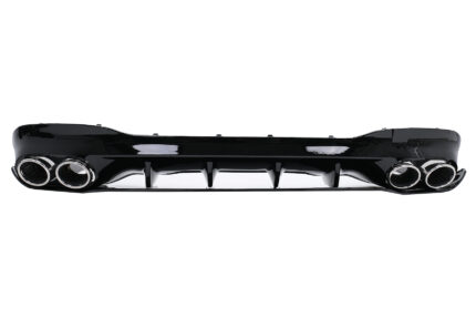 Rear Diffuser and Exhaust Tips suitable for Mercedes CLA X118 Shooting Brake C118 Coupe Sport Line (2019-up) CLA45S Design Aerodynamic Package