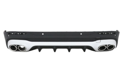 Rear Diffuser with Chrome Exhaust Tips suitable for Mercedes GLB X247 SUV (2020-up) 45 S Design
