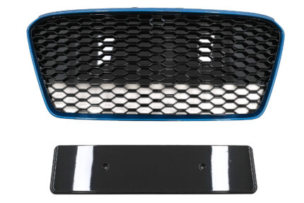 Front Grille suitable for Audi R8 42 1st Generation Facelift (2013-2015) RS Design Glossy Black Blue