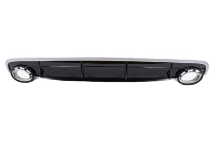 Rear Bumper Valance Diffuser Double Outlet suitable for Audi Q7 SUV 4M (2015-2019) S-Line Bumper