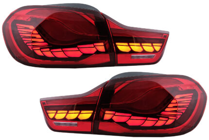 OLED Taillights suitable for BMW 4 Series F32 F33 F36 M4 F82 F83 (2013-03.2019) Red with Dynamic Sequential Turning Light