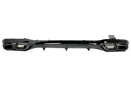 Rear Diffuser with Black Exhaust Tips suitable for Mercedes E-Class W213 Sport Line (2016-2019) E63 Design Night Package
