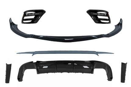 Aero Body Kit suitable for Mercedes S-Class W223 Limousine Sport Line (2020-up) Piano Black