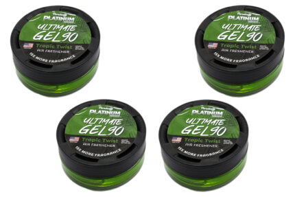 Paradise Fresh Air Ultimate Gel Air Freshener Platinum Series Odor Eliminating 4 Jars Tropic Twist