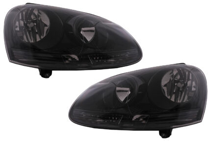 Headlights suitable for VW Golf 5 V (10.2003-2009) Jetta (2005-2010) All Black