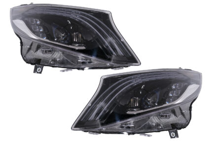 Full LED Headlights suitable for Mercedes V-Class W447 (2016-2020) Black