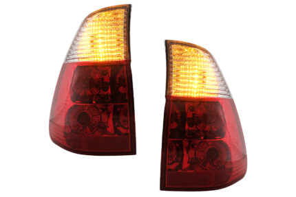 Halogen Taillights suitable for BMW X5 E53 (1999-2006) Red Clear
