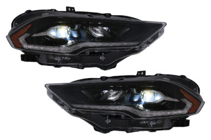 LED Headlights suitable for Ford Mustang VI Facelift (2018-2023) Black Dynamic Turning Lights